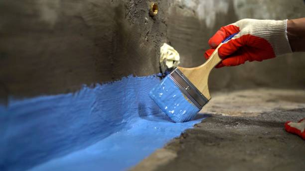 Commercial Basement Waterproofing project at a Russia, OH business property by SJ Waterproofing Pros